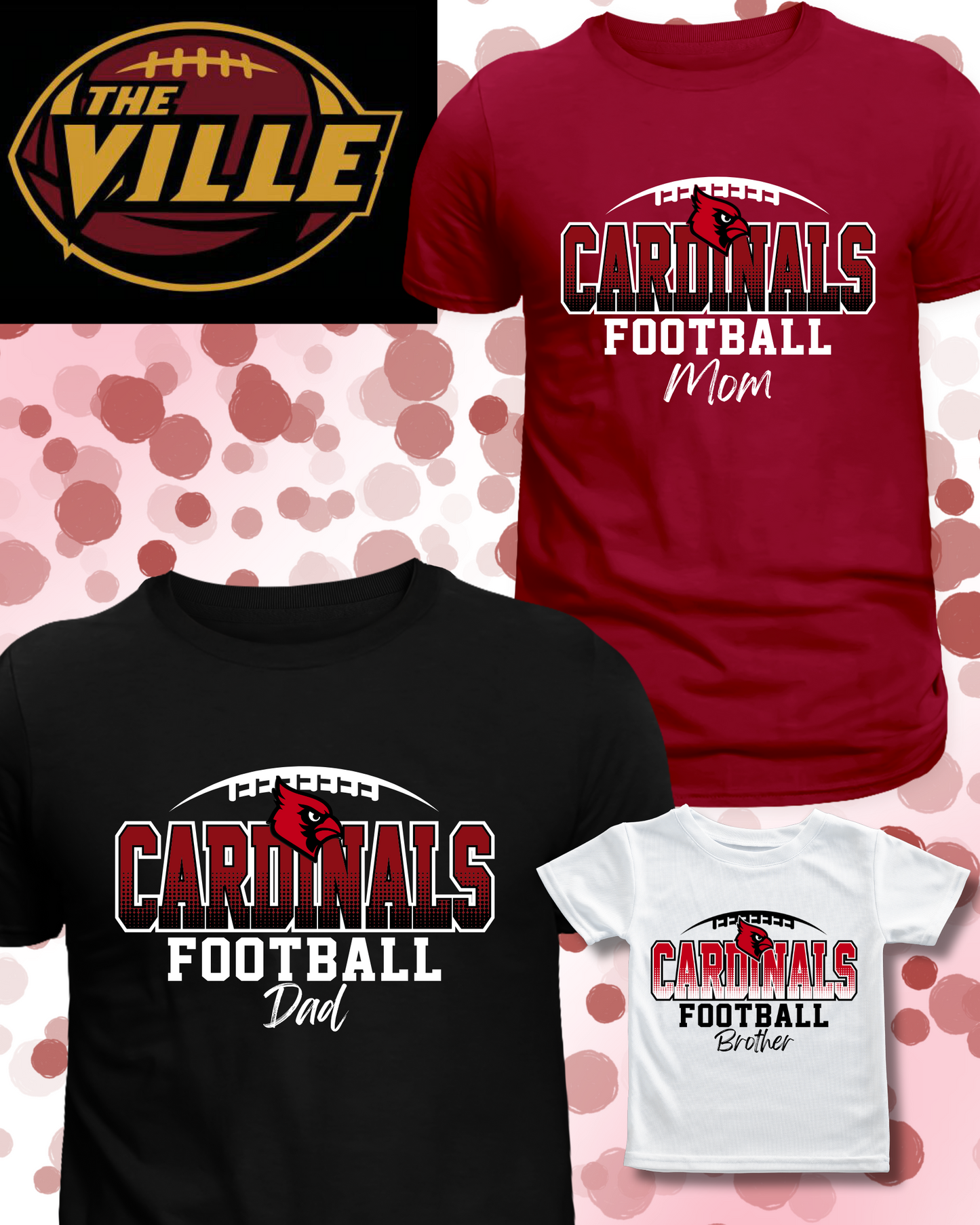 Cardinals Football Tee - ADULT