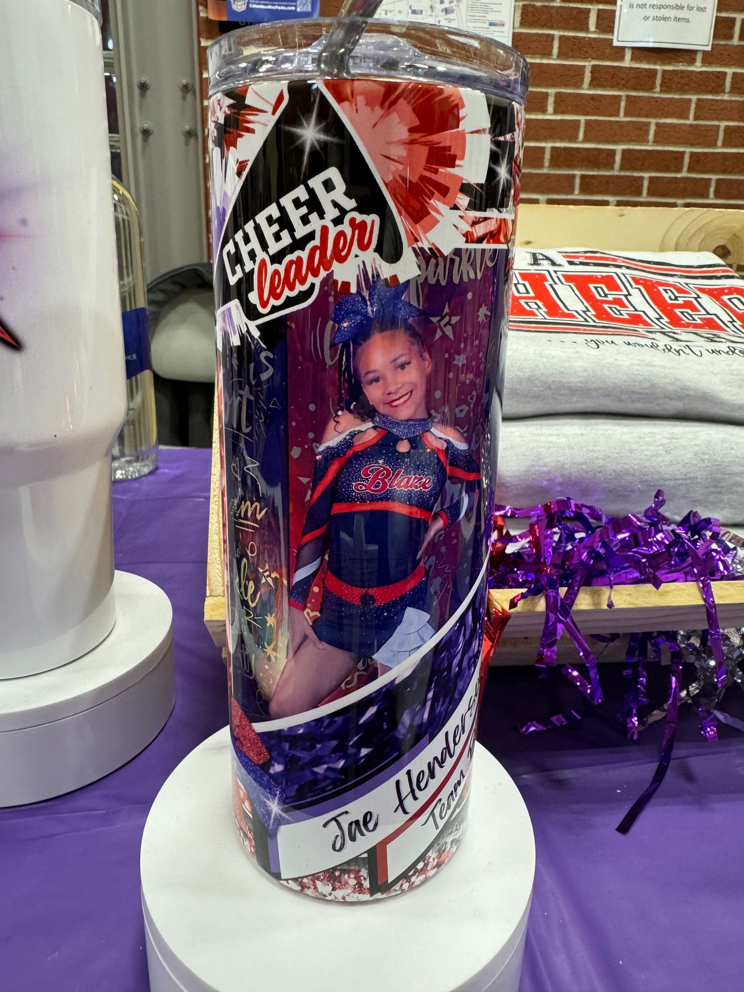 TCI Personalized Cheerleader Tumbler
