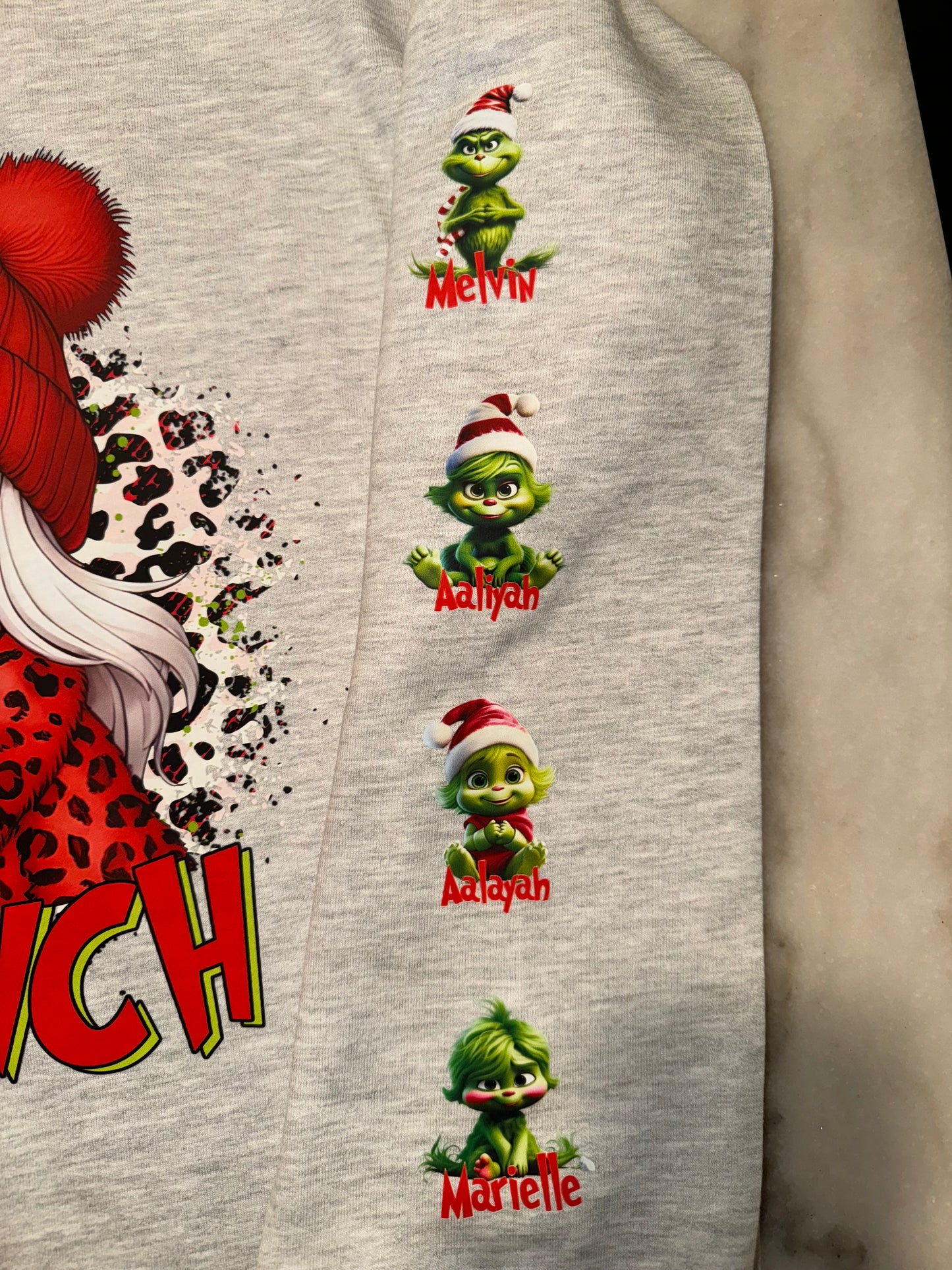 Personalized Grinch Crewneck