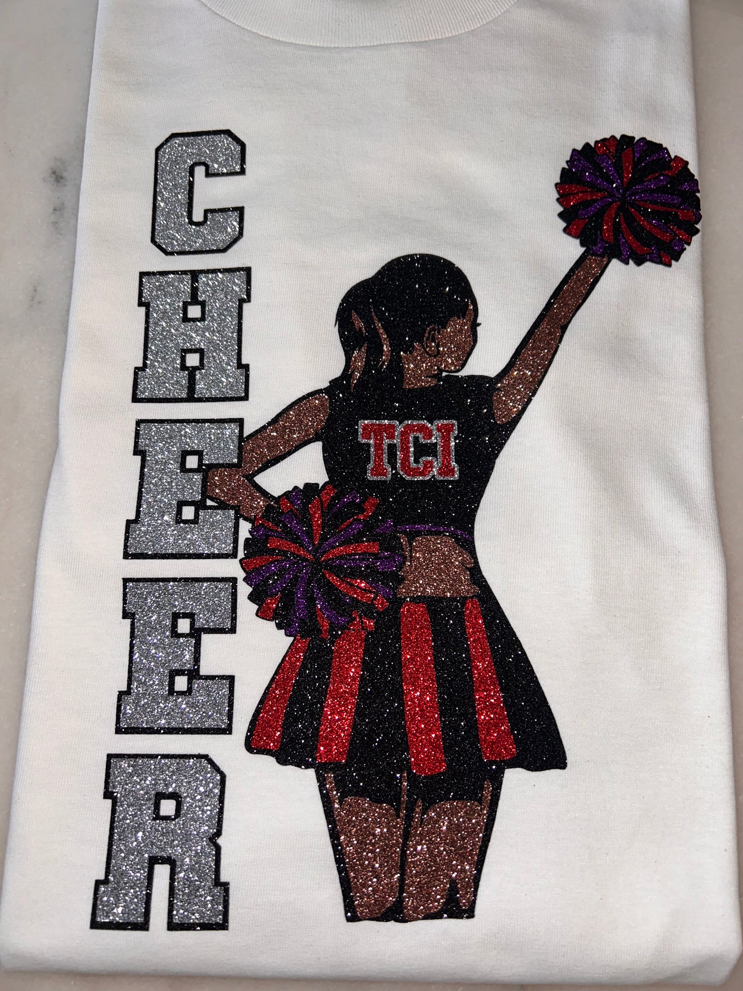 TCI - ALL Glitter cheerleader