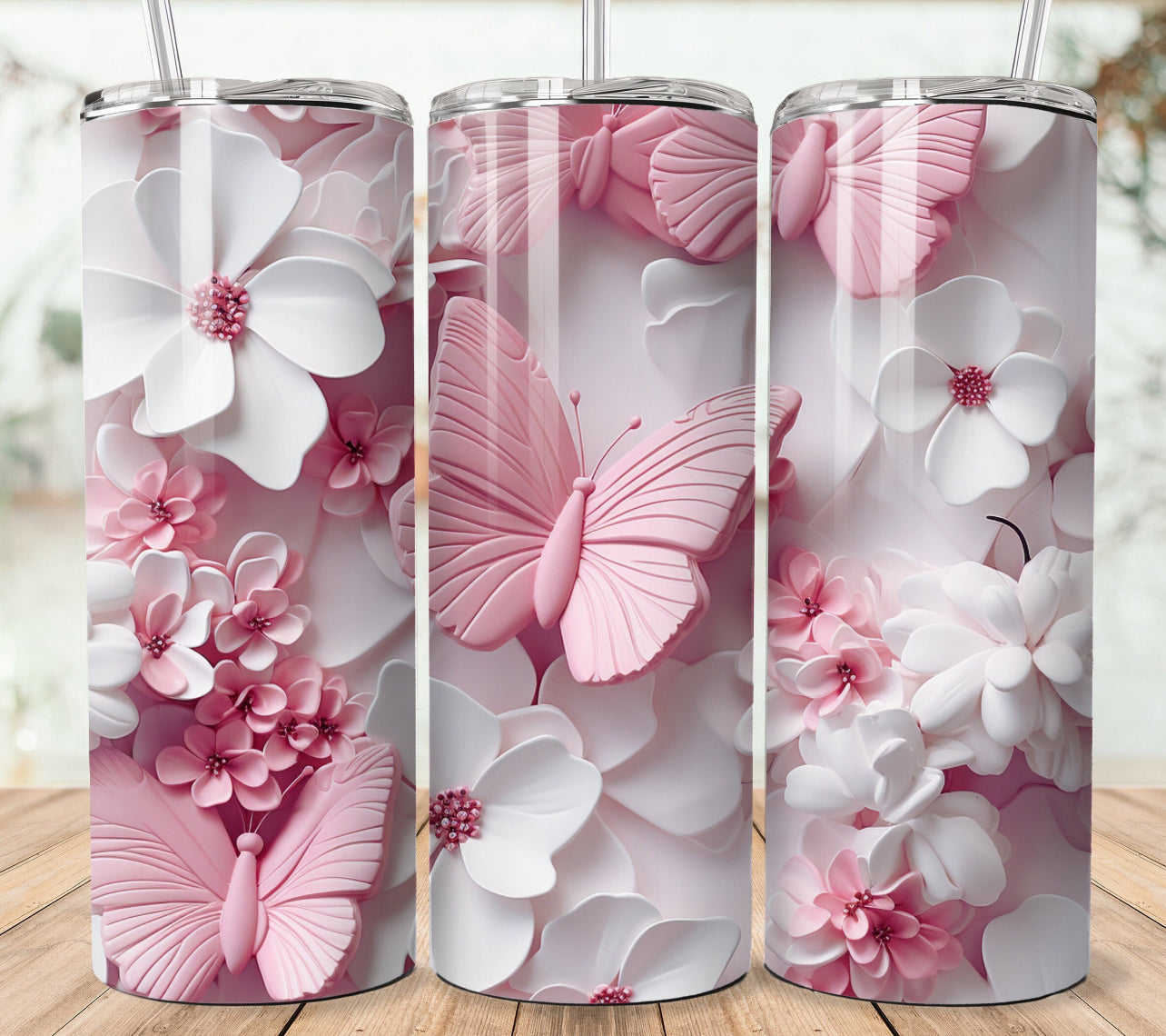 3D Butterfly Tumbler (multiple options)