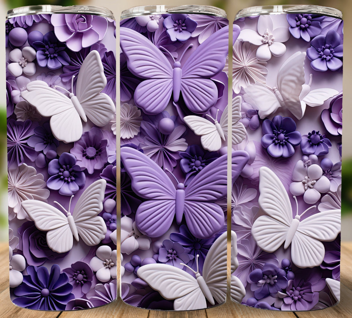 3D Butterfly Tumbler (multiple options)