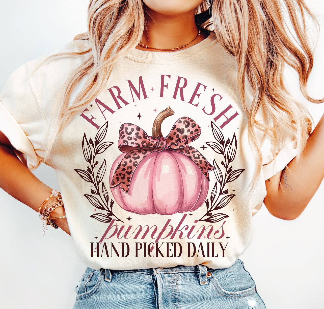 Farm Fresh Pumpkins Pink