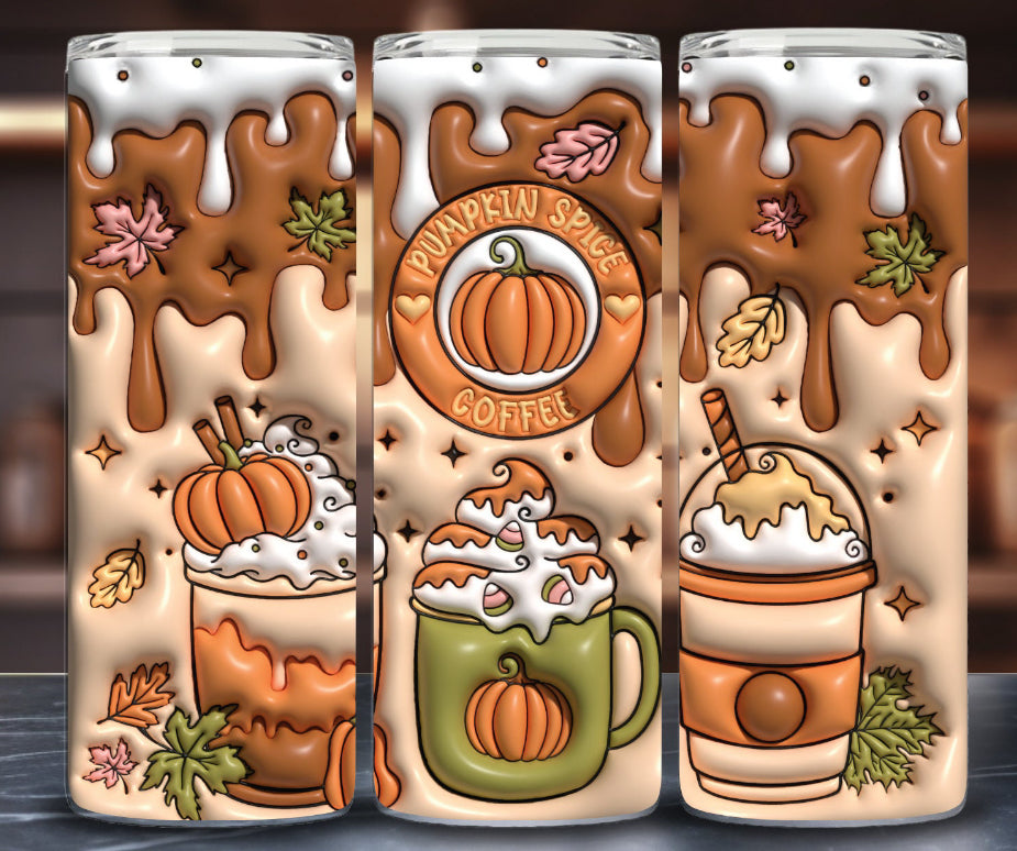 Inflated Pumpkin Spice Fall Tumbler