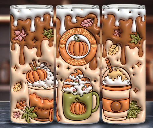 Inflated Pumpkin Spice Fall Tumbler