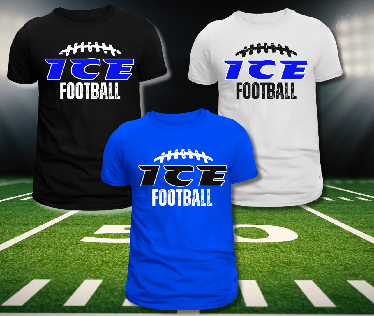 ICE Football Tee’s