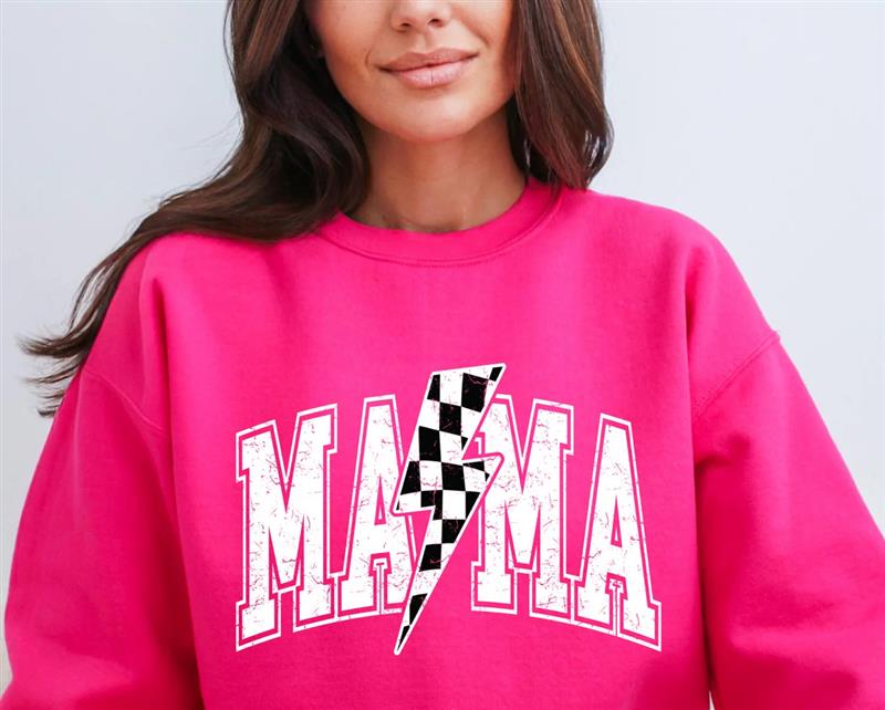 MAMA Checkered Lightening Bolt
