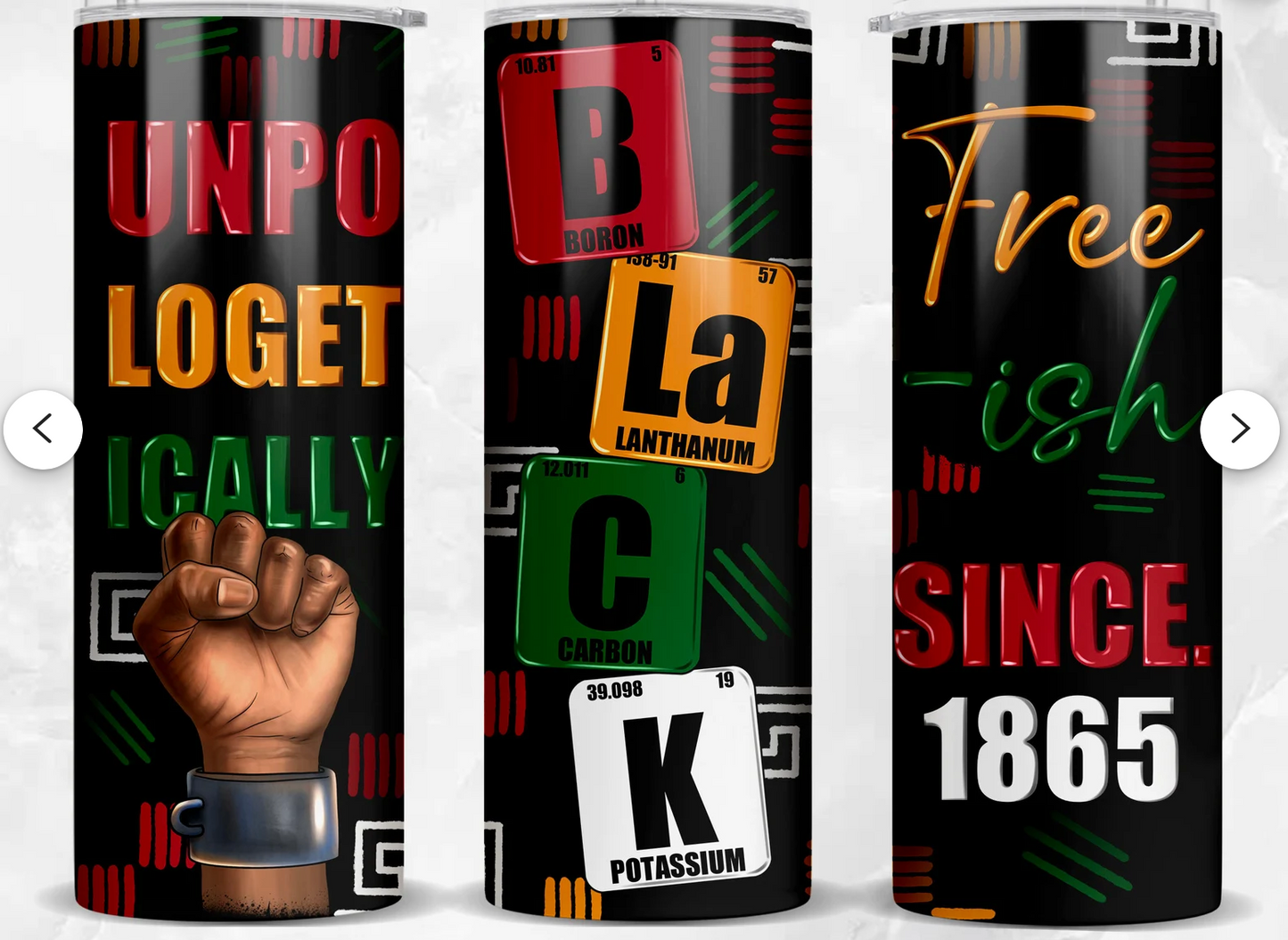 Unapologetically Black Juneteenth Tumbler