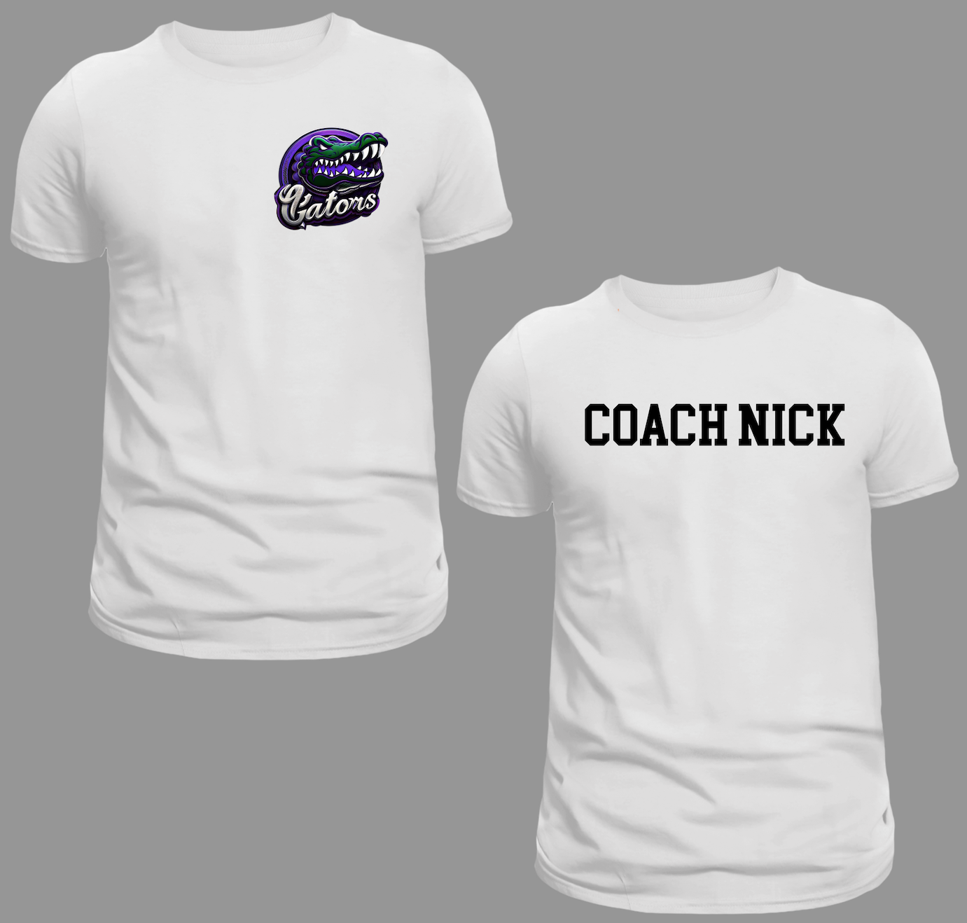 Gator Prep Pocket Logo Custom Adult Tee