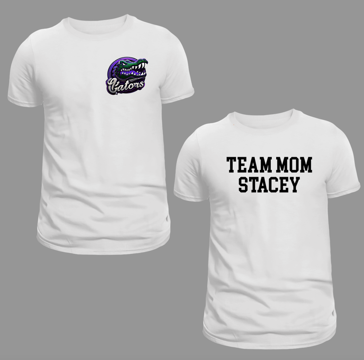 BRANDON C. Custom Adult Tee TEAM MOM