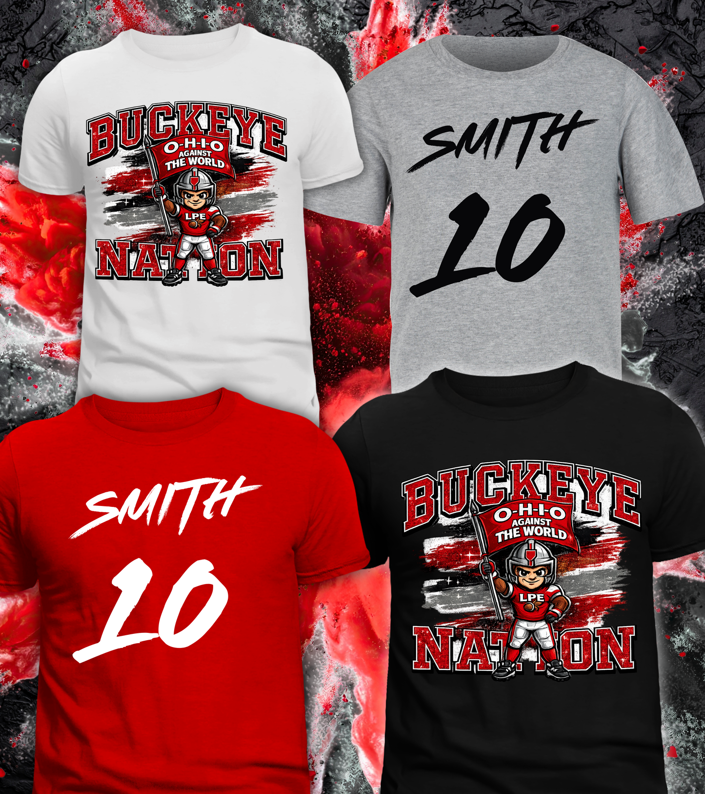 BUCKEYE NATION w Name & Number