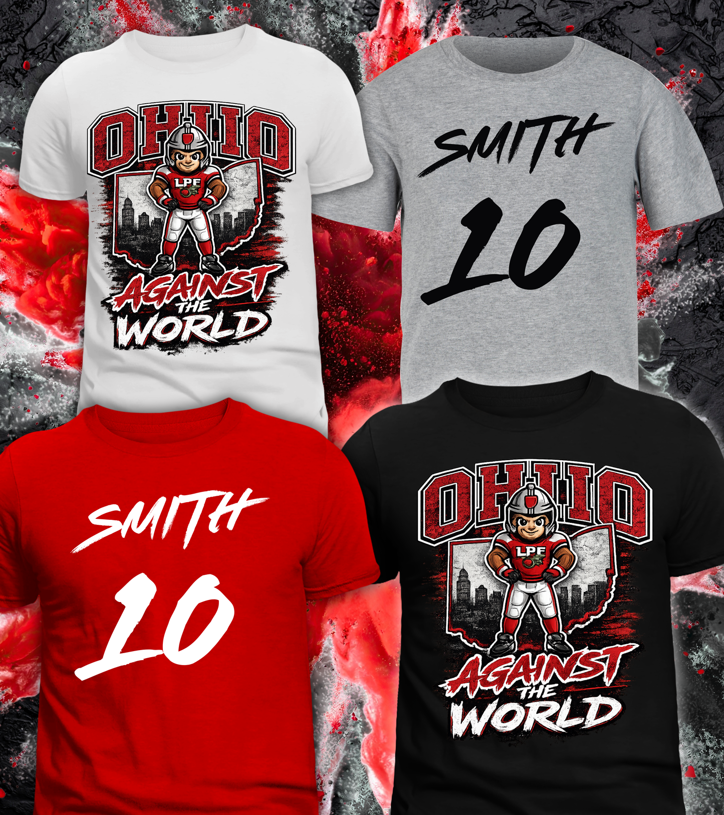 OHIO Against The World w Name & Number