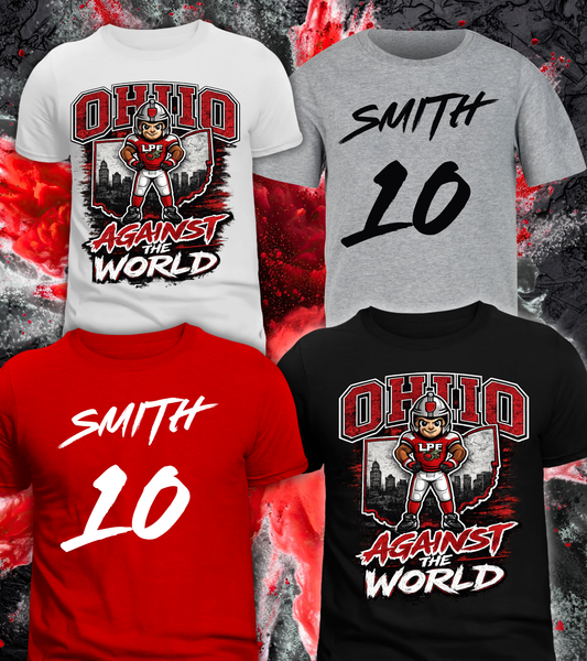 OHIO Against The World w Name & Number