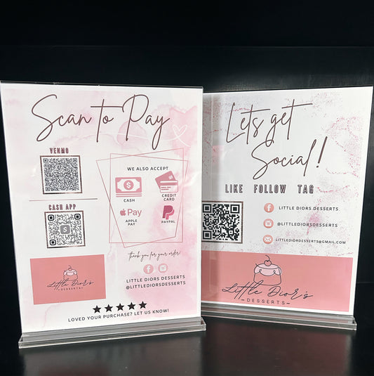 Custom 8 x 10 - Design with Stand included
