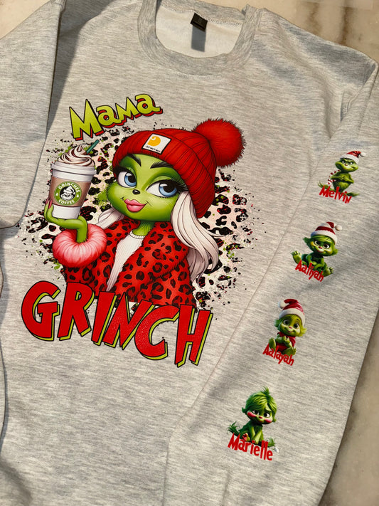 Personalized Grinch Crewneck