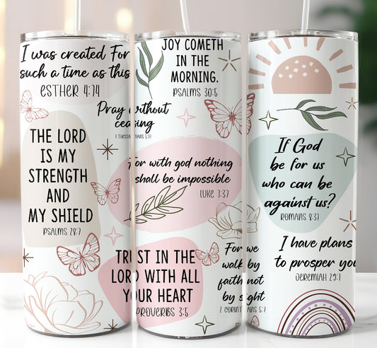 Boho Bible Verse Tumbler