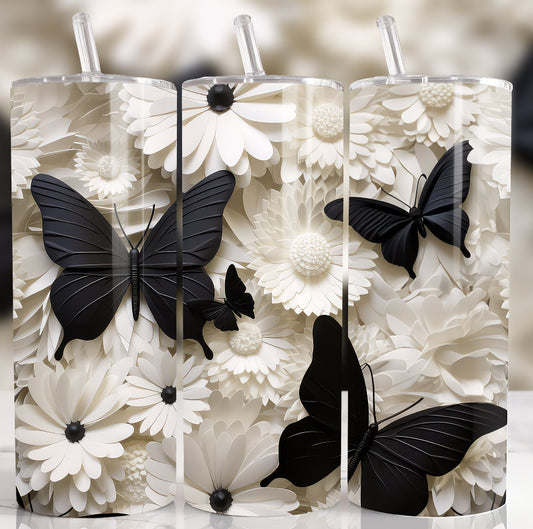 3D Butterfly Tumbler (multiple options)