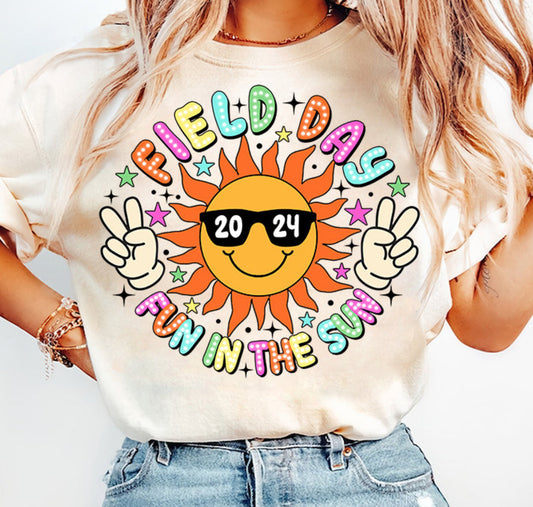 Field Day Fun In the Sun Peace Sign 2024