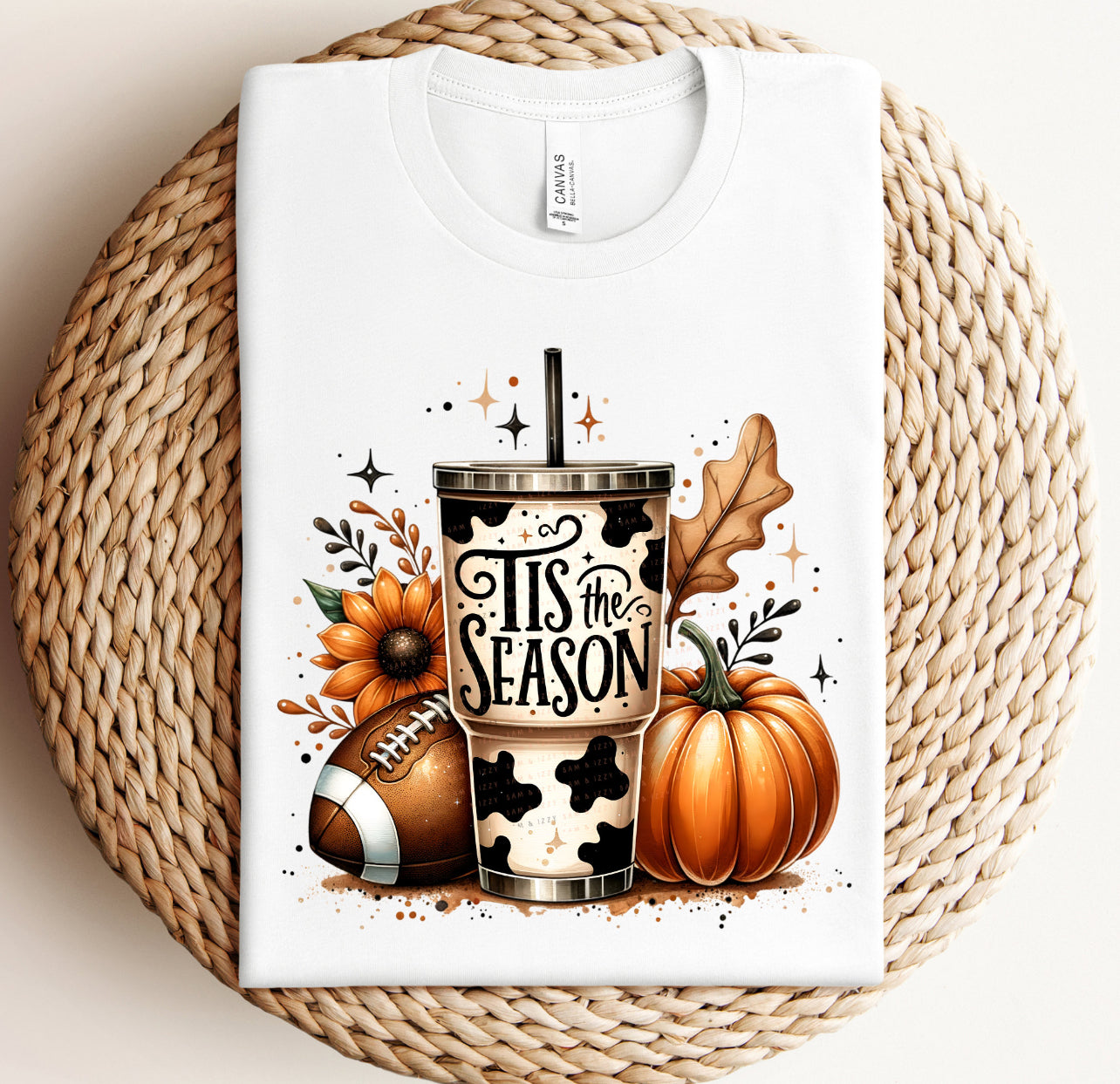 Tis The Season Fall / Cow Print