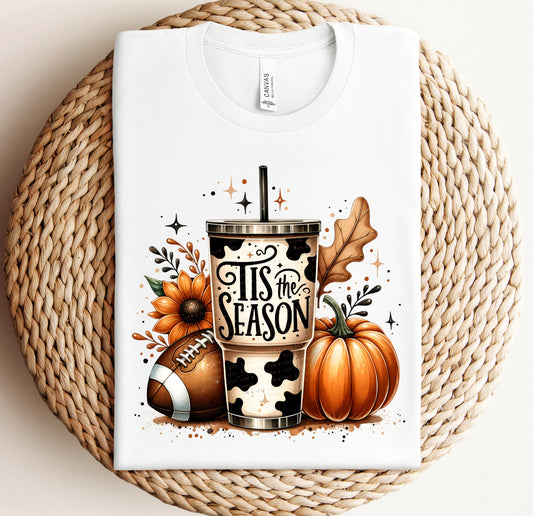 Tis The Season Fall / Cow Print