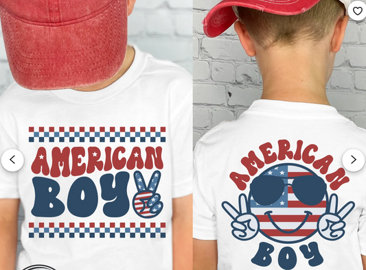 American Boy Smiley Tee