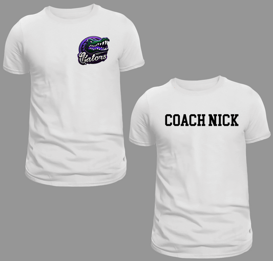 Gator Prep Pocket Logo Custom Adult Tee